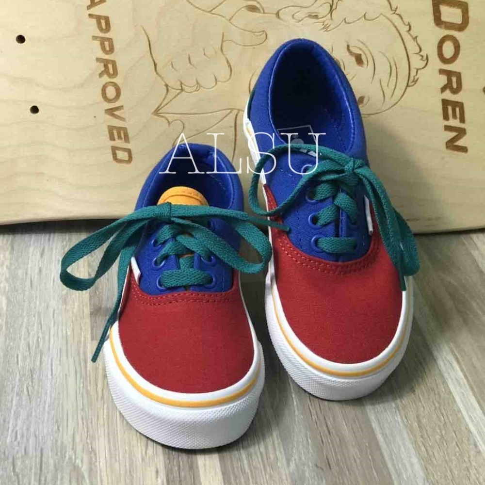 NWT VANS ERA Primary Block Blue Kid’s AUTHENTIC - Picture 5 of 8
